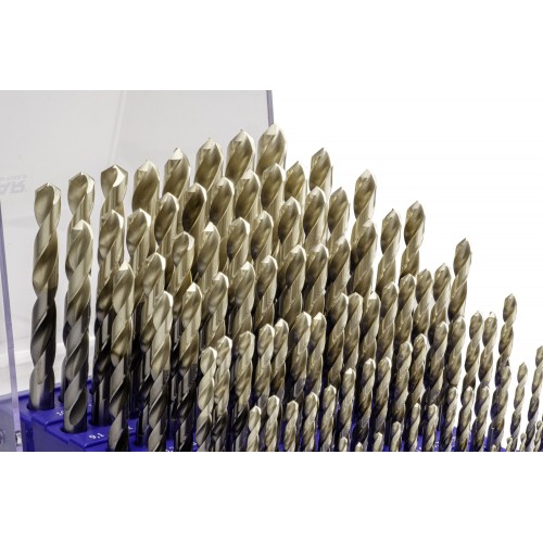 MINI-CABINET BROCAS DIN338N 99-UDS. - 1404 - 1-10X0,10 + PREVIOS ROSCADO ≤ 13 mm ZIRKON (1015) - PUNTA ZIRKONIO