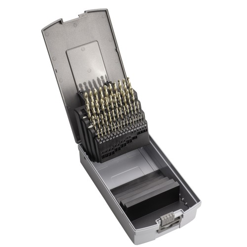 JUEGO BROCAS DIN338N 50-UDS. - 1405 - 1-5,9X0,10 ZIRKON (1015) - PUNTA ZIRKONIO