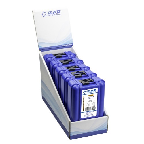 JUEGO BROCAS DIN338 25-UDS. - 1456 - EXPO BOX-PALLET 5 SETS 1-13X0,50 HSS Co (1016)
