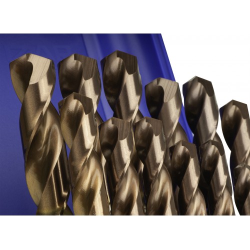 JUEGO BROCAS DIN338 25-UDS. - 1456 - 1-13X0,50 HSSE+BORDEAUX (1029) - POINTE BORDEAUX