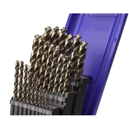 JUEGO BROCAS DIN338 25-UDS. - 1456 - 1-13X0,50 HSS Co (1032)