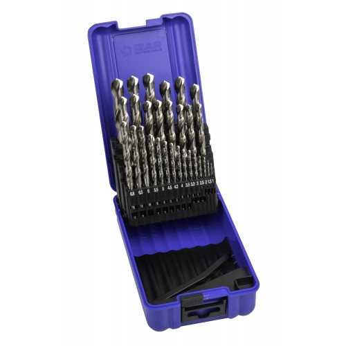 JUEGO BROCAS DIN338 29-UDS. - 1459 - 1-13X0,50 + PREVIOS ROSCADO HSS SPLIT POINT (1013)
