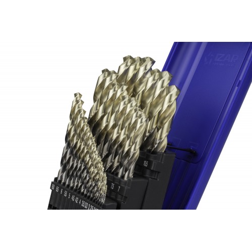 JUEGO BROCAS DIN338 29-UDS. - 1459 - 1-13X0,50 + PREVIOS ROSCADO ZIRKON (1015) - PUNTA ZIRKONIO