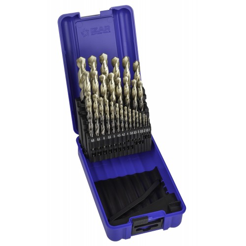 JUEGO BROCAS DIN338 29-UDS. - 1459 - 1-13X0,50 + PREVIOS ROSCADO ZIRKON (1015) - PUNTA ZIRKONIO