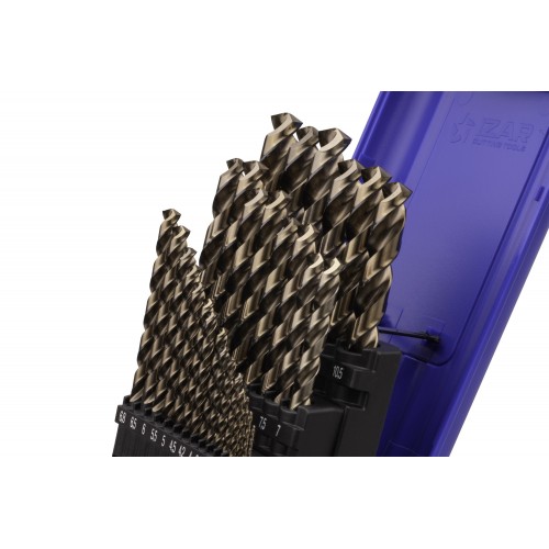 JUEGO BROCAS DIN338 29-UDS. - 1459 - 1-13X0,50 + PREVIOS ROSCADO HSSE MULTI-INOX (1021)