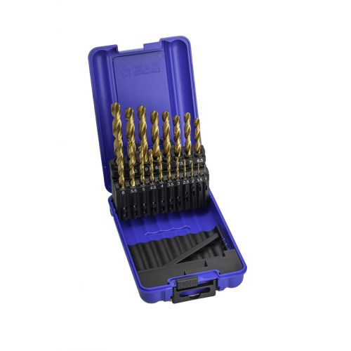JUEGO BROCAS DIN338 19-UDS. - 1466 - 1-10X0,50 HSS+TIN (1010) - TIN