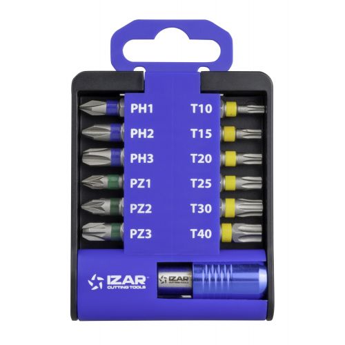 PUNTA ATORNILLAR DIN3126 STANDARD - 1520 - SET PH1-2-3 PZ1-2-3 T10-15-20-25-30-40