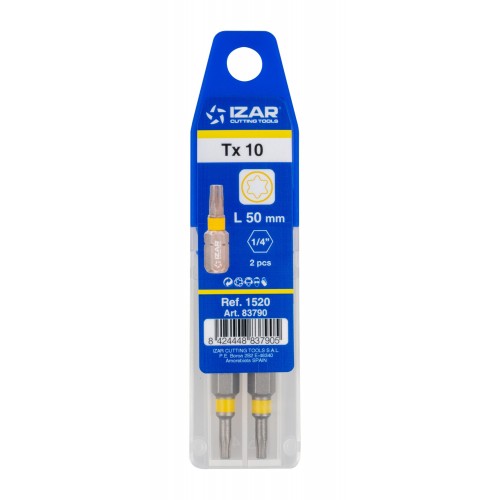 PUNTA ATORNILLAR DIN3126 STANDARD - 1520 - TORX 10 - L25 - (pack 2 pcs.  -  EUR/pack)