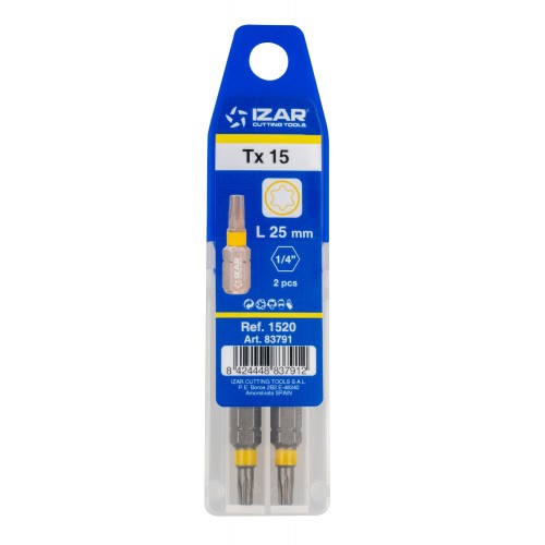 PUNTA ATORNILLAR DIN3126 STANDARD - 1520 - TORX 10 - L25 - (pack 2 pcs.  -  EUR/pack)
