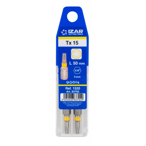 PUNTA ATORNILLAR DIN3126 STANDARD - 1520 - TORX 10 - L25 - (pack 2 pcs.  -  EUR/pack)