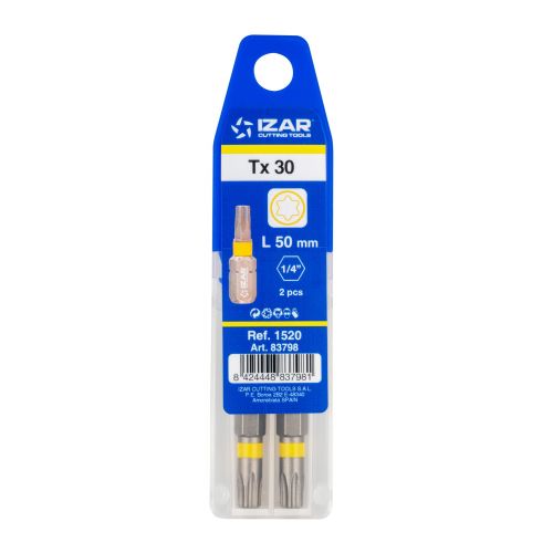 PUNTA ATORNILLAR DIN3126 STANDARD - 1520 - TORX 10 - L25 - (pack 2 pcs.  -  EUR/pack)