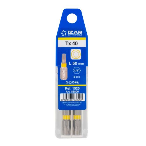 PUNTA ATORNILLAR DIN3126 STANDARD - 1520 - TORX 10 - L25 - (pack 2 pcs.  -  EUR/pack)
