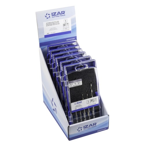 BROCA HSS HEXAGONAL 1/4 LARGA DIN E6.3 METAL - 1613 - EXPO 6 SETS 03-08 mm