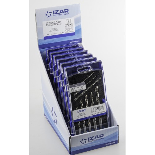 BROCA HSS HEXAGONAL 1/4 LARGA DIN E6.3 METAL - 1613 - EXPO 6 SETS 03-10 mm