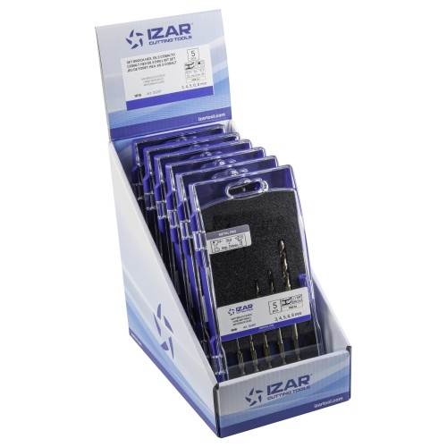BROCA HSS Co HEXAGONAL 1/4 LARGA DIN E6.3 METAL - 1616 - EXPO 6 SETS 03-08 mm