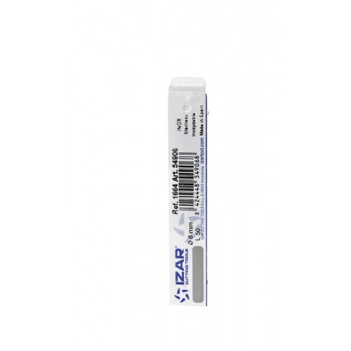 ACCESORIO CORONAS INOX - 1664 - BROCA CENTRADORA 6X48 (P/ Ref. 1665 l=5 mm)
