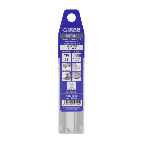 SIERRA CALAR METAL AMARRE T - 1910 - MOD. 070 (T118AF) - (pack 3 uds.  -  EUR/pack)
