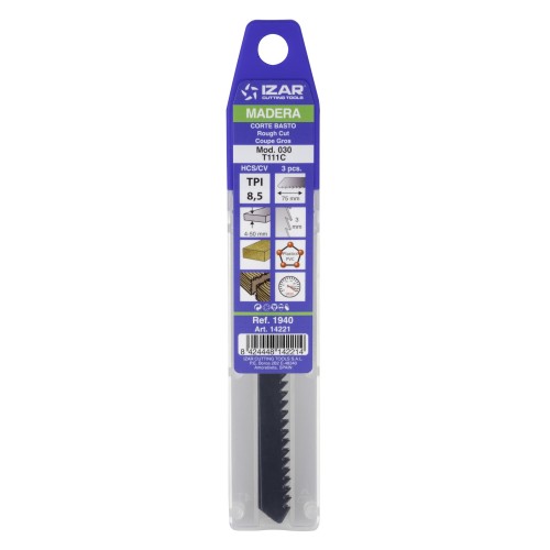 SIERRA CALAR MADERA AMARRE T - 1940 - MOD. 030 (T111C) - (pack 3 uds.  -  EUR/pack)