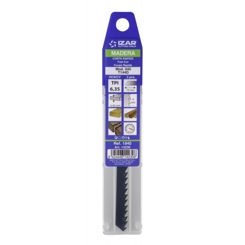 SIERRA CALAR MADERA AMARRE T - 1940 - MOD. 040 (T144D) - (pack 3 uds.  -  EUR/pack)