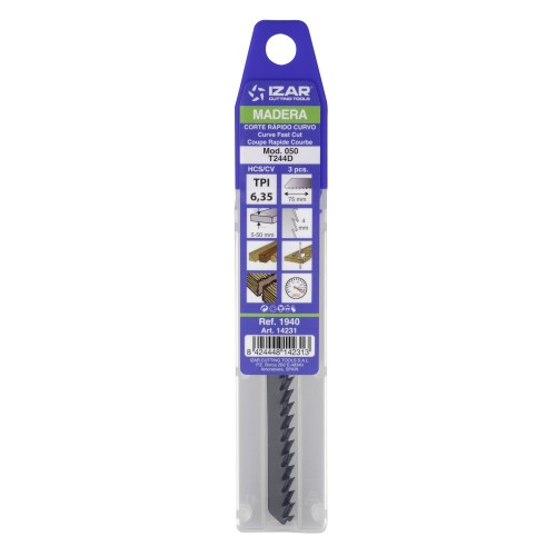 SIERRA CALAR MADERA AMARRE T - 1940 - MOD. 050 (T244D) - (pack 3 uds.  -  EUR/pack)