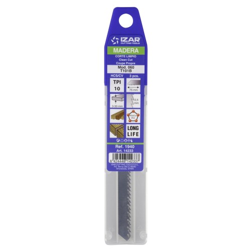SIERRA CALAR MADERA AMARRE T - 1940 - MOD. 060 (T101B) - (pack 3 uds.  -  EUR/pack)