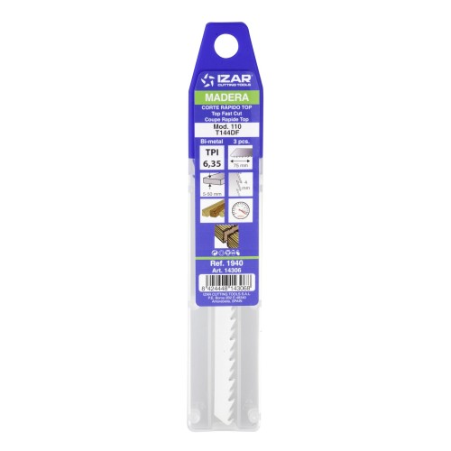 SIERRA CALAR MADERA AMARRE T - 1940 - MOD. 110 (T144DF) - (pack 3 uds.  -  EUR/pack)