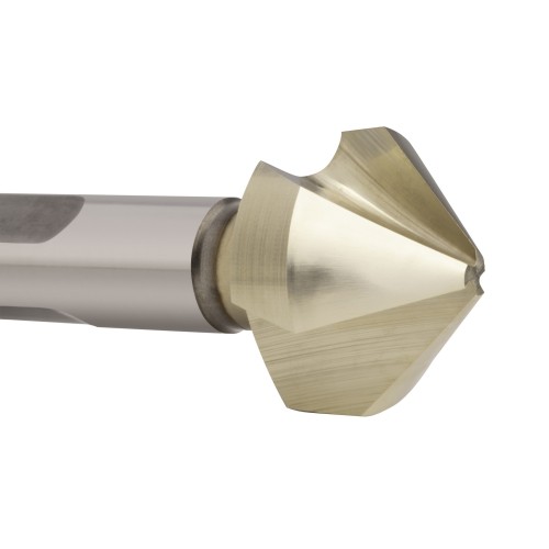 AVELLANADOR HSS Co DIN335C 90º ANTIVIBRACIÓN - 2574 - 04,30 mm 3P - PUNTA ZIRKONIO