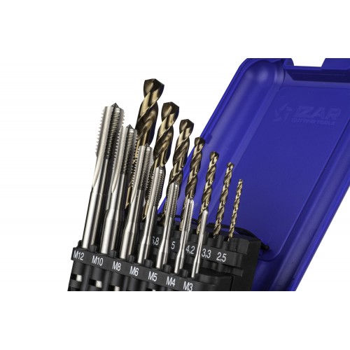 MACHO MAQUINA RECTO HSS Co DIN371 (M) - 3110 - SET+BROCA HSSE