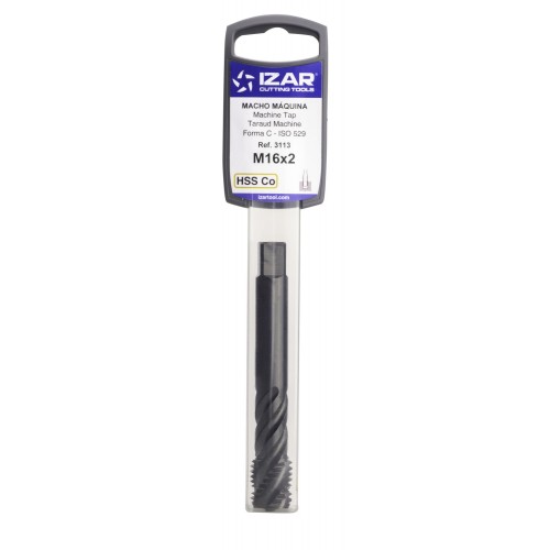 MACHO MAQUINA HELICOIDAL HSS Co ISO529 (M) - 3113 - 02,00X0,40