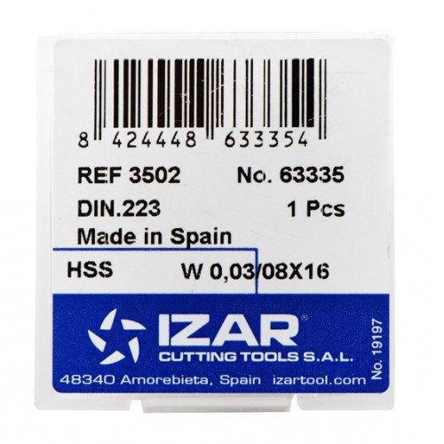COJINETE MANO HSS DIN223 (W) - 3502 - 0,03/32X48