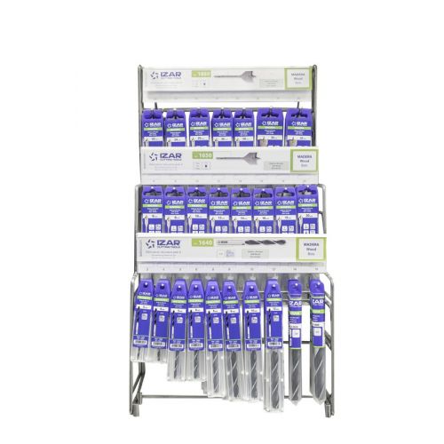 DISPLAYS Y PRESENTACIONES - 4995 - DISP. 10 - BROCAS MADERA PALA Y 3 PUNTAS