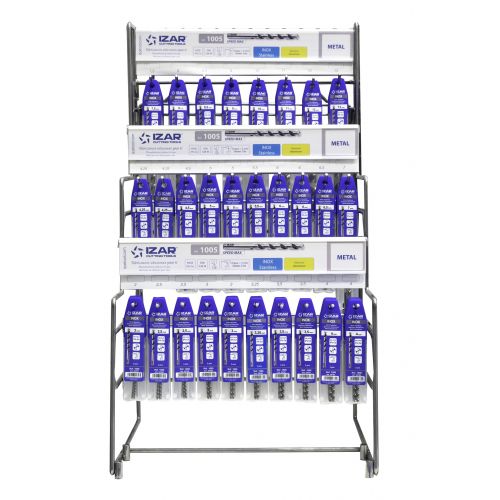 DISPLAYS Y PRESENTACIONES - 4995 - DISP. 16 - BROCA MANGO CILINDRICO COBALTO INOX (DIN 338 W)