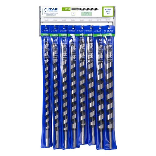 DISPLAYS Y PRESENTACIONES - 4995 - DISP. 40 - BROCA MADERA ESPIRAL TORNILLO EN LA PUNTA (18-32x460 mm)