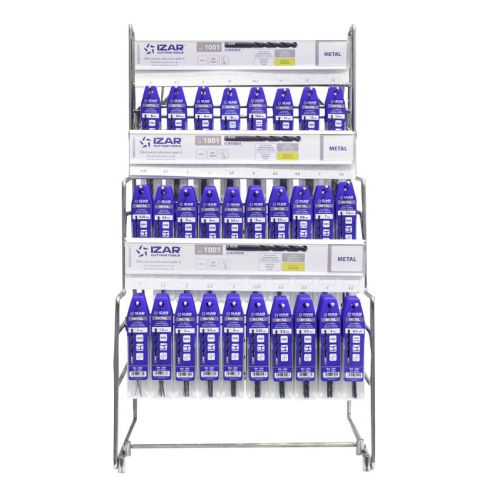 DISPLAYS Y PRESENTACIONES - 4995 - DISP. 46 - BROCA MANGO CILINDRICO HSS (DIN 338 N) + PREVIOS ROSCADO