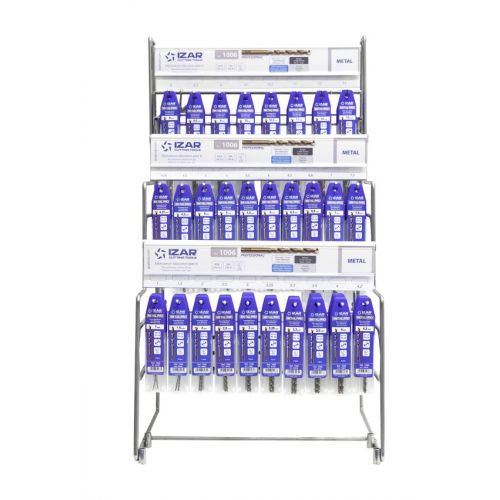 DISPLAYS Y PRESENTACIONES - 4995 - DISP. 48 - BROCA MANGO CILINDRICO COBALTO (DIN 338 N) + PREVIOS ROSCADO