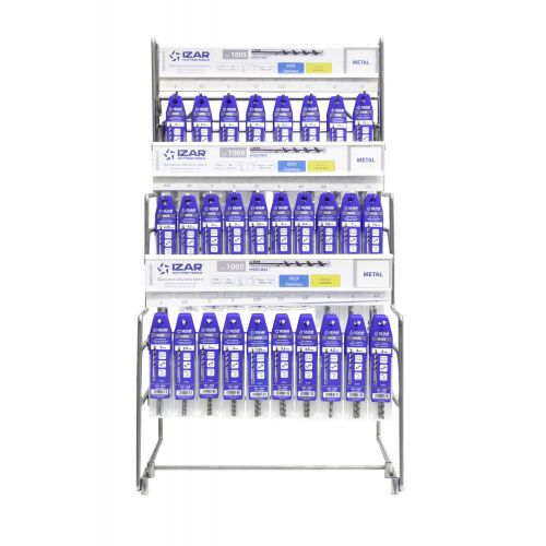 DISPLAYS Y PRESENTACIONES - 4995 - DISP. 49 - BROCA MANGO CILINDRICO COBALTO INOX (DIN 338 W) + PREVIOS ROSCADO