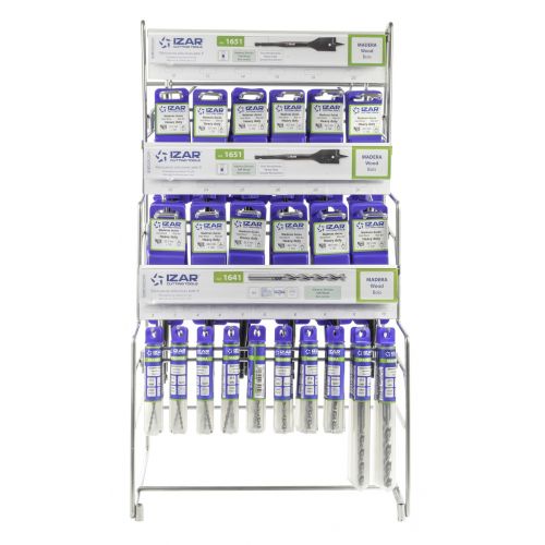 DISPLAYS Y PRESENTACIONES - 4995 - DISP. 55 - BROCAS MADERA PRO, PALA Y 3 PUNTAS