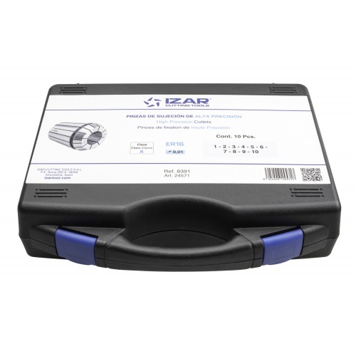 PINZA PRECISIÓN ER 10 MICRAS DIN-6499B - 8391 - SET ER16 - 10 pcs. (1 - 2 - 3 - 4 - 5 - 6 - 7 - 8 - 9 - 10)