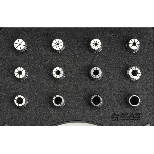 PINZA PRECISIÓN ER 10 MICRAS DIN-6499B - 8391 - SET ER20 - 12 pcs. (2 - 3 - 4 - 5 - 6 - 7 - 8 - 9 - 10 - 11 - 12 - 13)