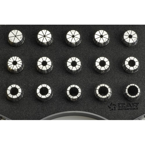 PINZA PRECISIÓN ER 10 MICRAS DIN-6499B - 8391 - SET ER25 - 15 pcs. (2 - 3 - 4 - 5 - 6 - 7 - 8 - 9 - 10 - 11 - 12 - 13 - 14 - 15 - 16)