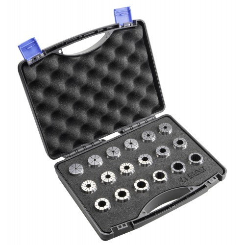 PINZA PRECISIÓN ER 10 MICRAS DIN-6499B - 8391 - SET ER32 - 18 pcs. (3 - 4 - 5 - 6 - 7 - 8 - 9 - 10 - 11 - 12 - 13 - 14 - 15 - 16 - 17 - 18 - 19 - 20)