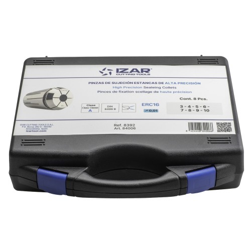 PINZA PRECISIÓN ESTANCA ERC 10 MICRAS DIN-6499B - 8392 - SET ERC16 - 8 pcs. (3 - 4 - 5 - 6 - 7 - 8 - 9 - 10)