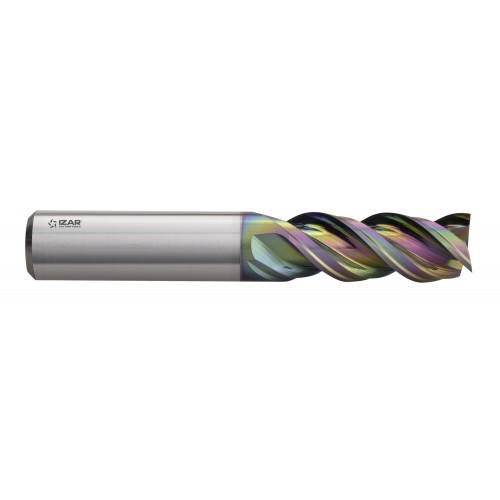 FRESA MICROGRANO IZAR STD. 3Z ALUMINIO 45º PULIDO ESPEJO - 9437 - 03,00 mm - IRIS