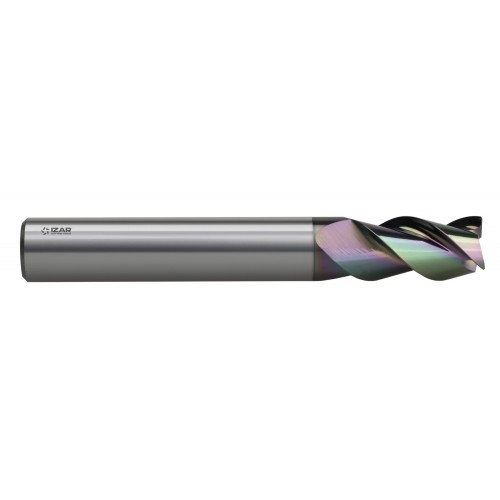 FRESA MICROGRANO DIN6528N 3Z ALUMINIO 45º - 9439 - 03,00 mm - IRIS
