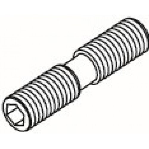 TORNILLO PORTAPLAQUITAS TORNEADO - 8816 - Tornillo abrazadera allen 3-M6X1-R-L-20,5X7,1 (pack 5 uds.  -  precio/ud.)