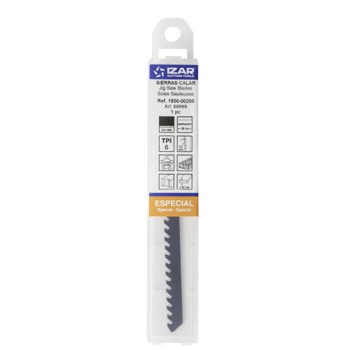 SIERRA CALAR ESPECIAL AMARRE T - 1930 - JIG SAW BLADE  T TYPE FOR SPECIFIC APPLICATION 00200 IZAR MARKING