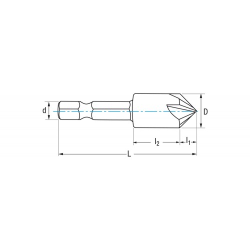 REF. 1635 AVELLANADOR HSS Co 5Z DIN E6.3