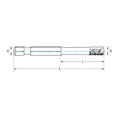 REF. 1839 BROCA-CORONA DIAMANTE HEX