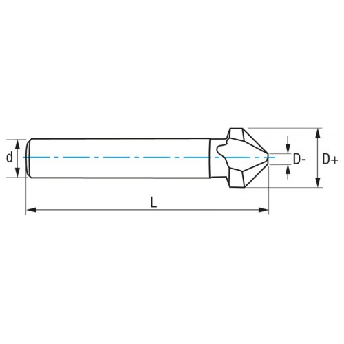 REF. 2575 AVELLANADOR HSS Co DIN335C 90º