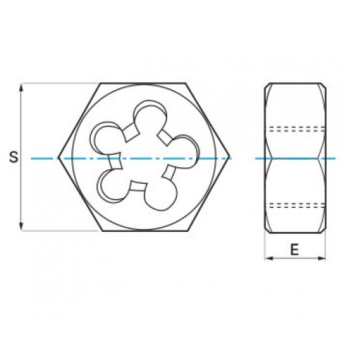 REF. 3560 COJINETE MANO HEXAGONAL HSS DIN382 (M/MF)